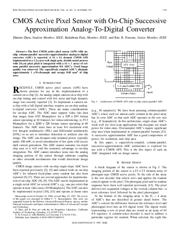 (PDF) CMOS active pixel sensor with on-chip successive approximation ...