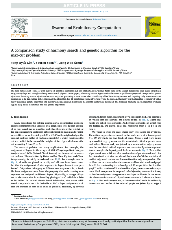 (PDF) A comparison study of harmony search and genetic algorithm for ...