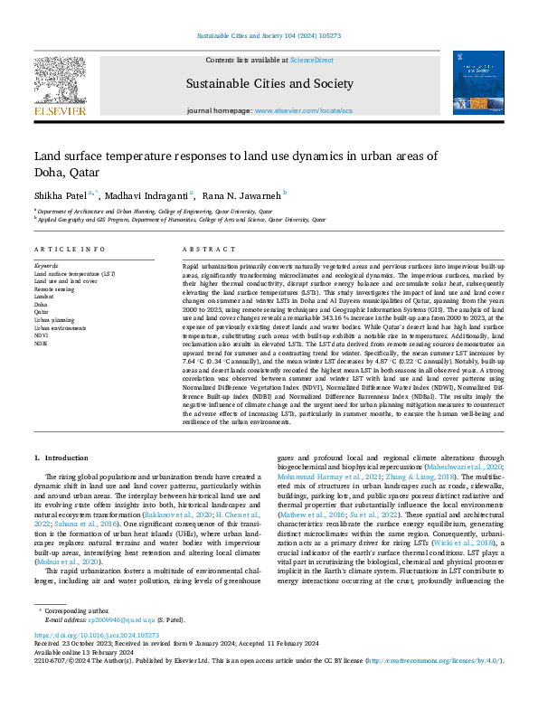 (PDF) Land surface temperature responses to land use dynamics in urban ...