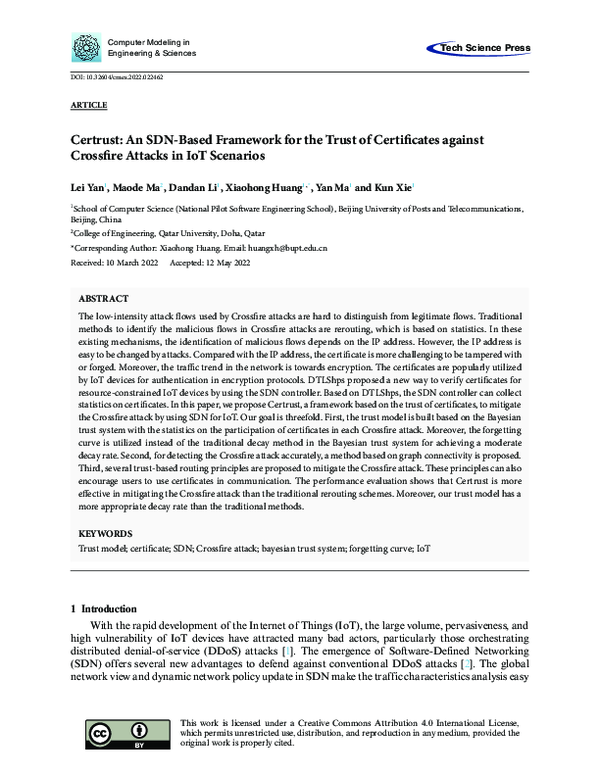 (PDF) Certrust: An SDN-Based Framework for the Trust of Certificates ...