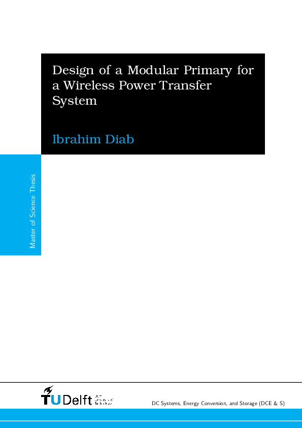(PDF) Design of a Modular Primary for a Wireless Power Transfer System