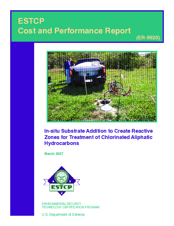 (PDF) In-situ Substrate Addition to Create Reactive Zones for Treatment ...