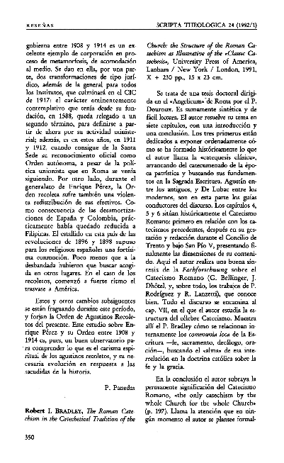(PDF) Robert I. BRADLEY, The Roman Catechism in the Catechetical ...