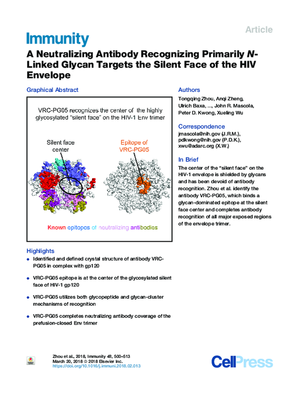 (PDF) A Neutralizing Antibody Recognizing Primarily N-Linked Glycan ...