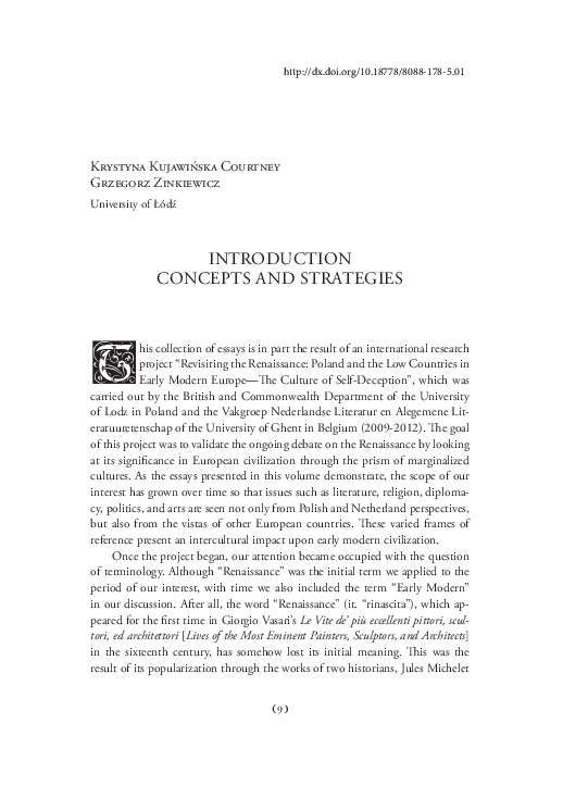 (PDF) Introduction: Concepts and Strategies