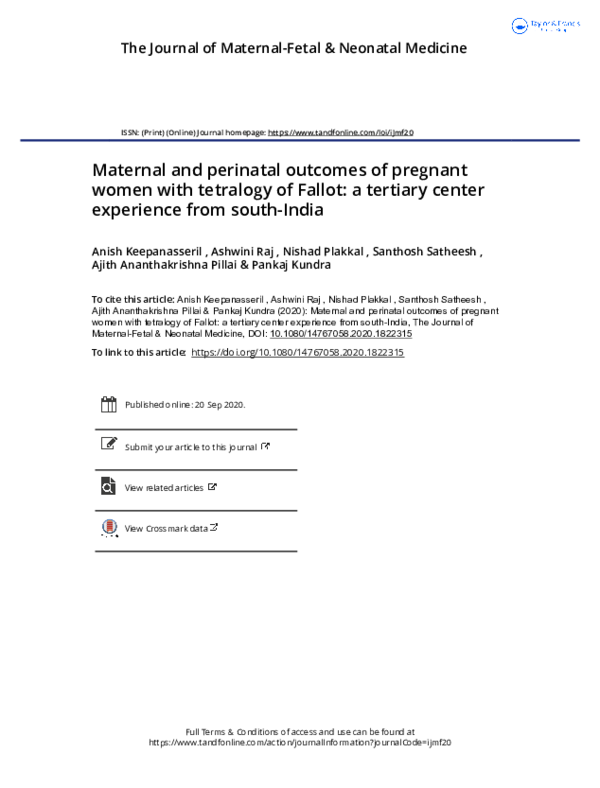 (PDF) Maternal and perinatal outcomes of pregnant women with SARS-CoV-2 ...