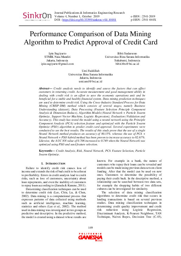 (PDF) Performance Comparison of Data Mining Algorithm to Predict ...
