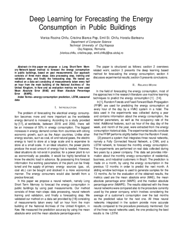 (PDF) Deep Learning for Forecasting the Energy Consumption in Public ...