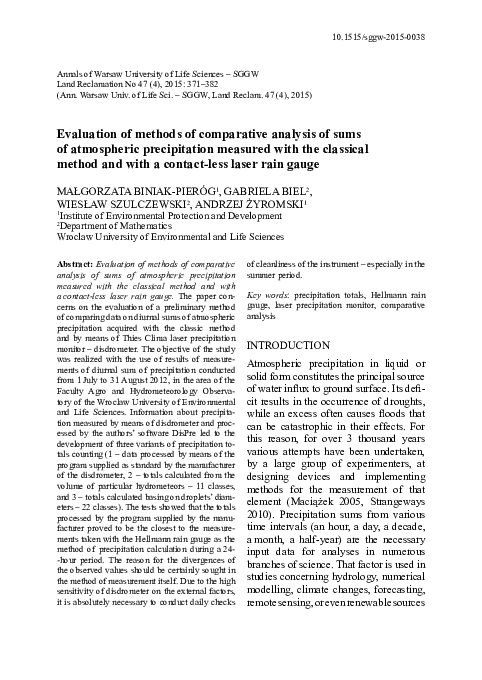 (PDF) Evaluation of methods of comparative analysis of sums of ...