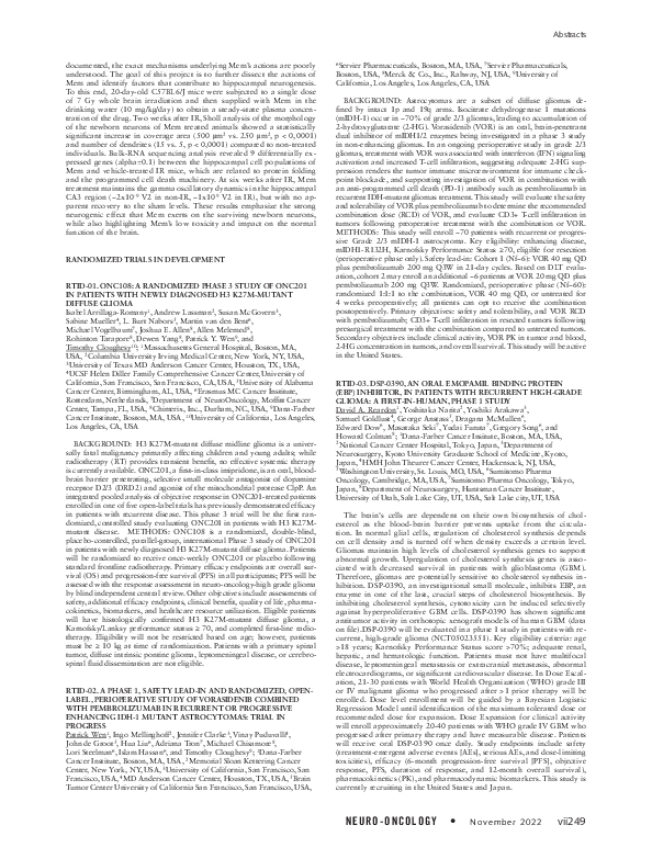 (PDF) RTID-01. ONC108: A Randomized Phase 3 Study of ONC201 in Patients ...