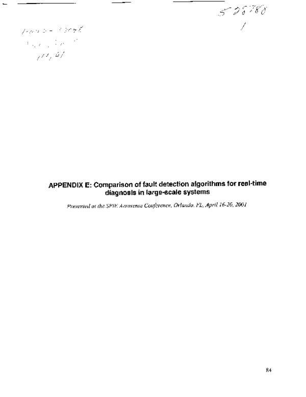 (PDF) Comparison of Fault Detection Algorithms for Real-time Diagnosis ...