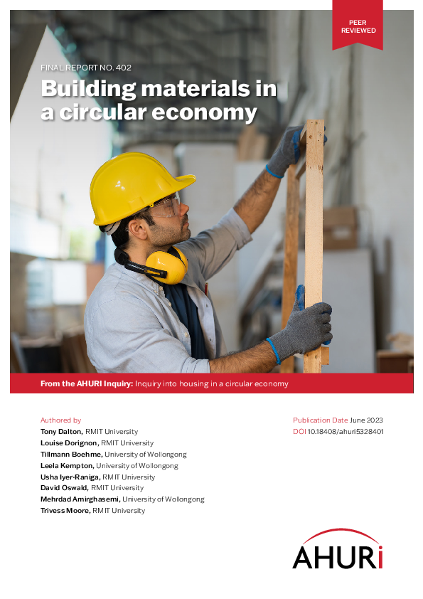 (PDF) Building materials in a circular economy