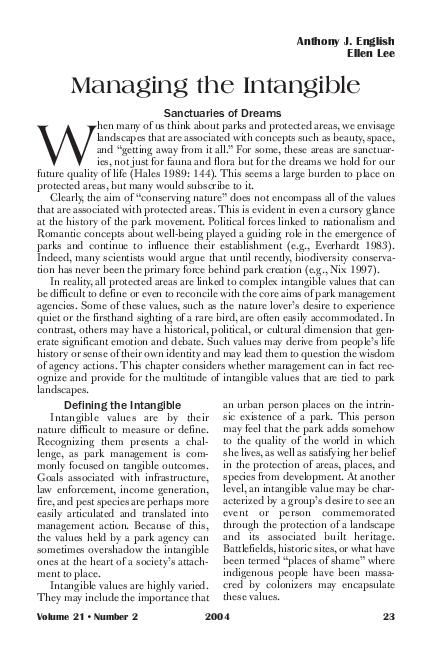 (PDF) Defining the Intangible