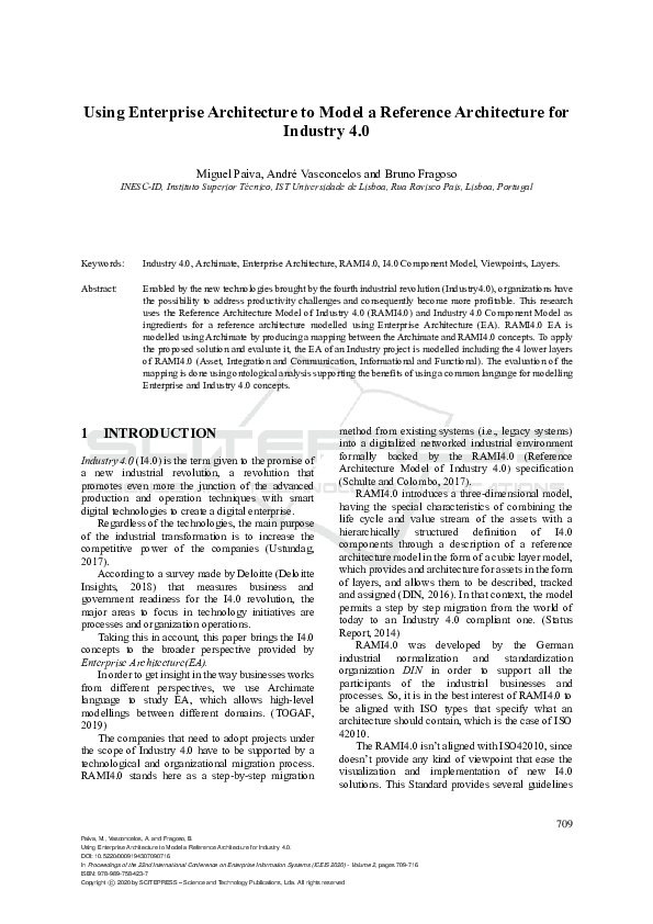 (PDF) Using Enterprise Architecture to Model a Reference Architecture ...