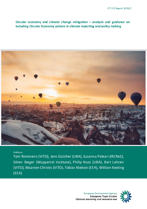 (PDF) Circular economy and climate change mitigation – analysis and ...