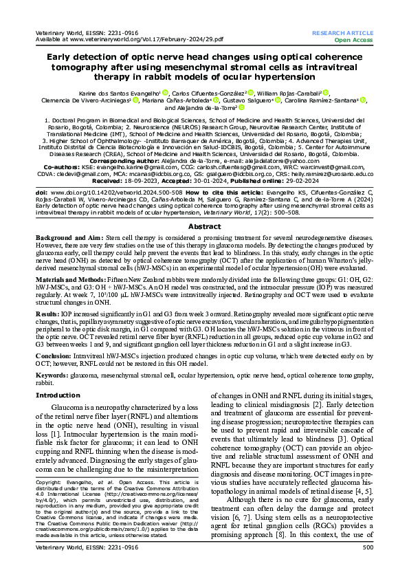 (PDF) Early detection of optic nerve head changes using optical ...