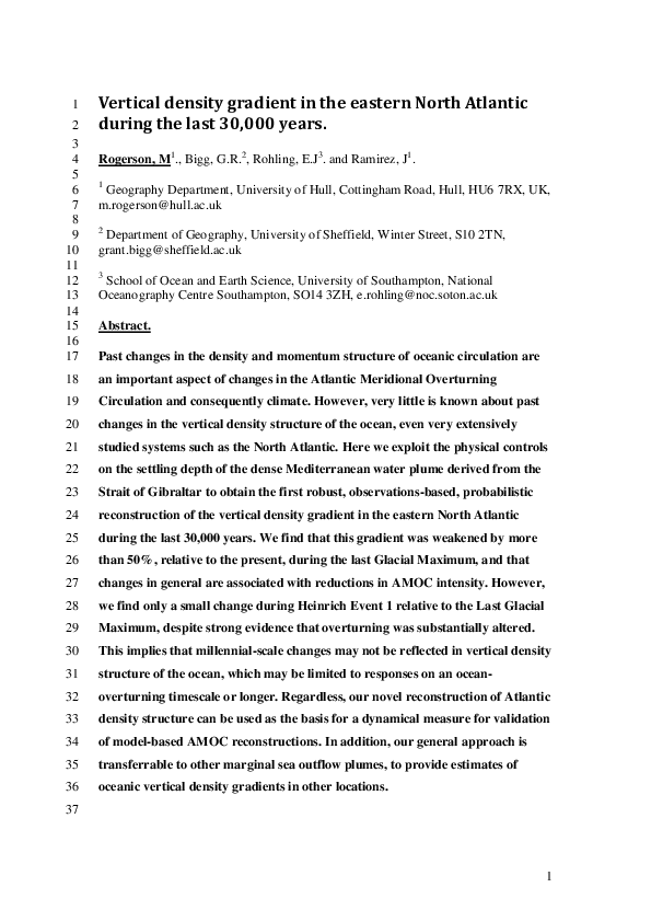 (PDF) Vertical density gradient in the eastern North Atlantic during ...