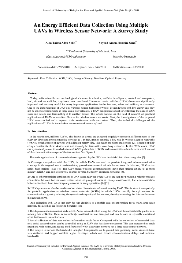 (PDF) An Energy Efficient Data Collection Using Multiple UAVs in ...