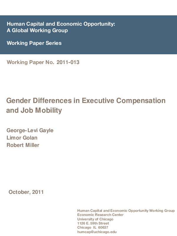 (PDF) Gender Differences in Executive Compensation and Job Mobility