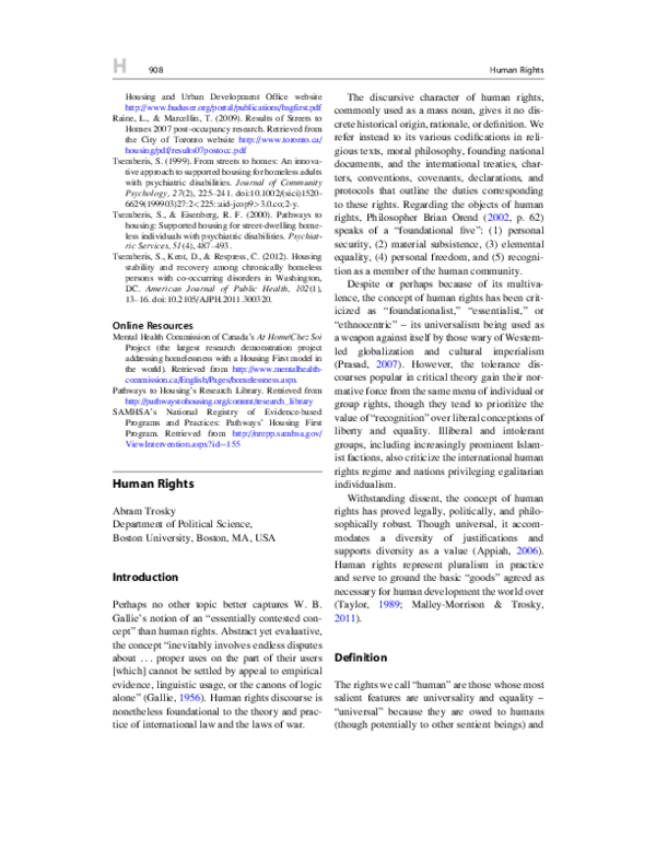 (PDF) Human Rights: Its Foundations and Future