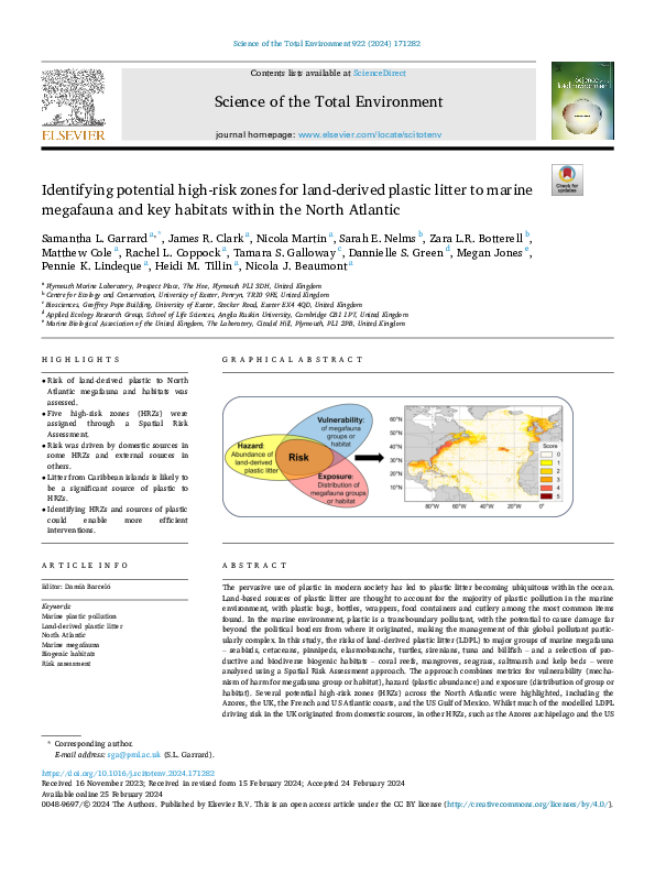 (PDF) Identifying potential high-risk zones for land-derived plastic ...
