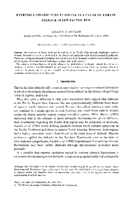 (PDF) Extreme climatic fluctuations as a cause of forest dieback in the ...