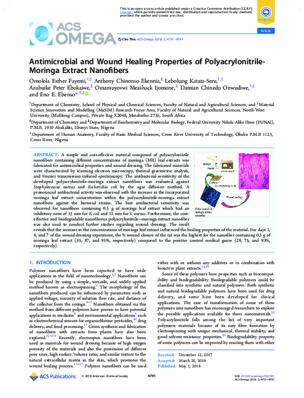 (PDF) Antimicrobial and Wound Healing Properties of Polyacrylonitrile ...