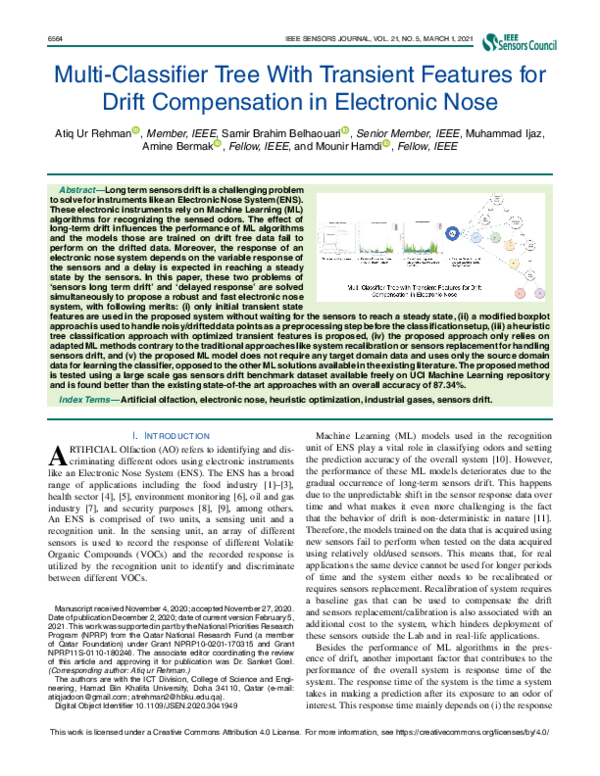 (PDF) Multi-Classifier Tree With Transient Features for Drift ...