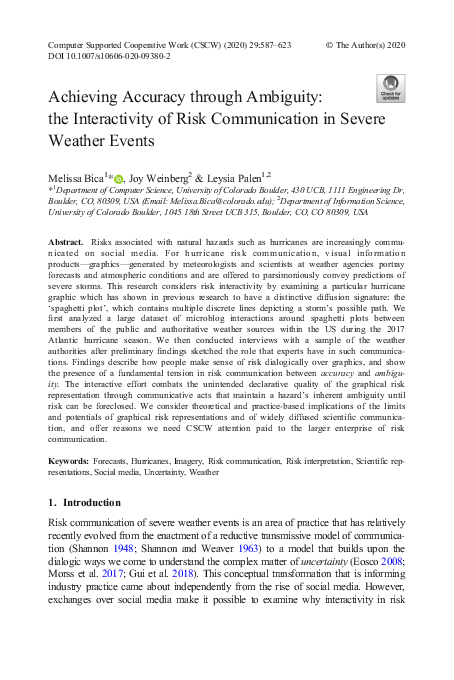 (PDF) Achieving Accuracy through Ambiguity: the Interactivity of Risk ...