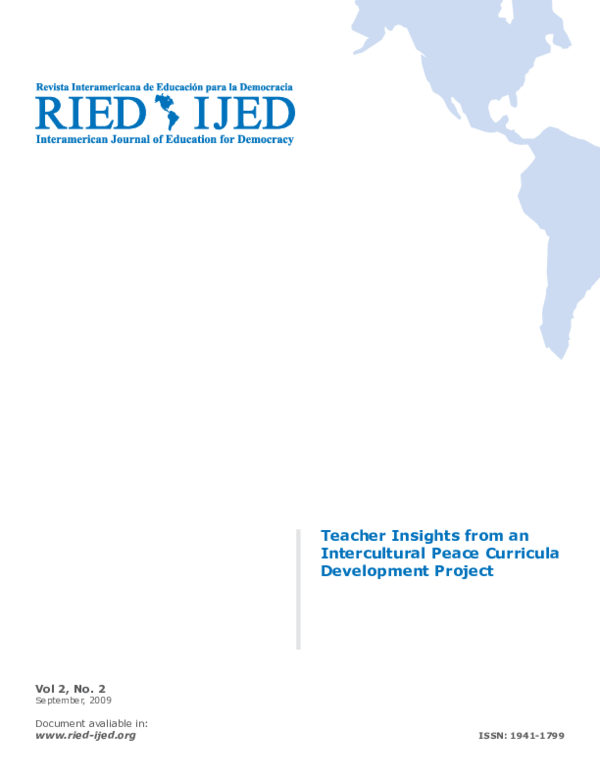 (PDF) Teacher Insights from an Intercultural Peace Curricula ...