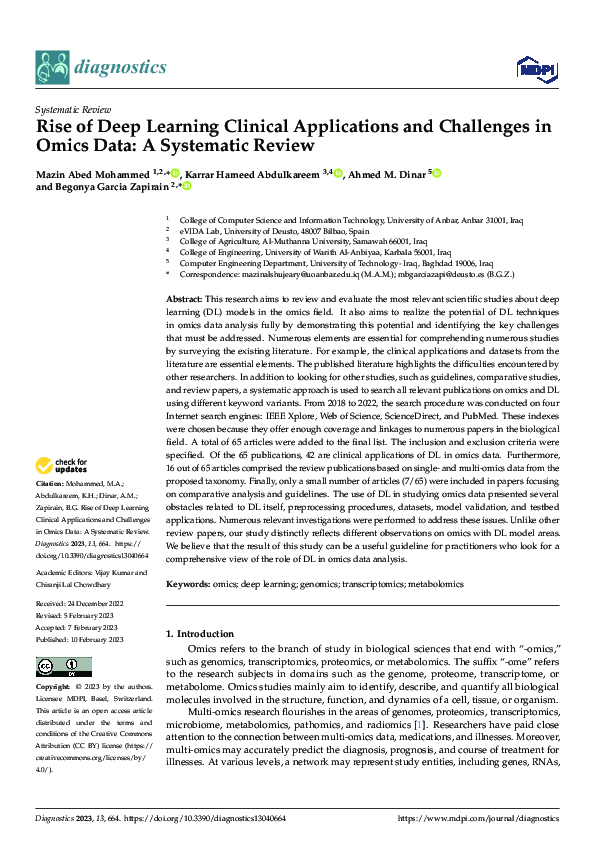 (PDF) Rise of Deep Learning Clinical Applications and Challenges in ...