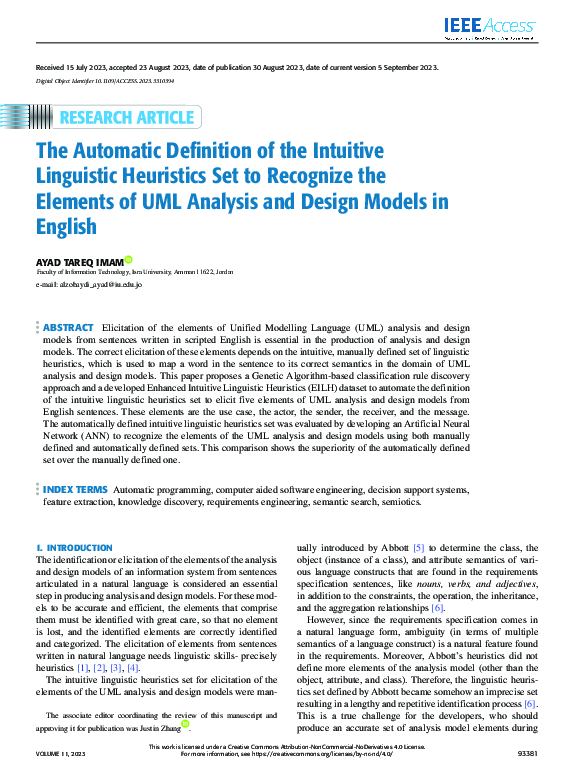 (PDF) The Automatic Definition of the Intuitive Linguistic Heuristics ...