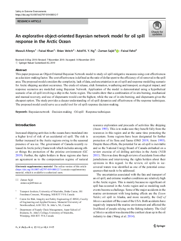 (PDF) An explorative object-oriented Bayesian network model for oil ...