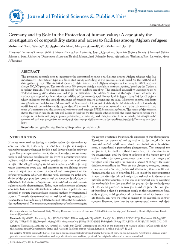 (PDF) Journal of Political Sciences & Public Affairs