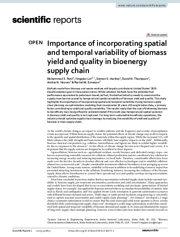 (PDF) Importance of incorporating spatial and temporal variability of ...