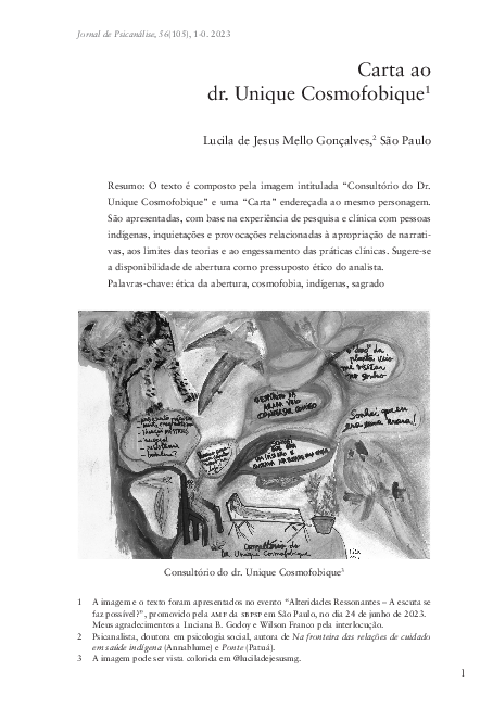 (PDF) Carta ao Dr. Unique Cosmofobique