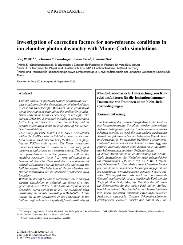 (PDF) Investigation of correction factors for non-reference conditions ...