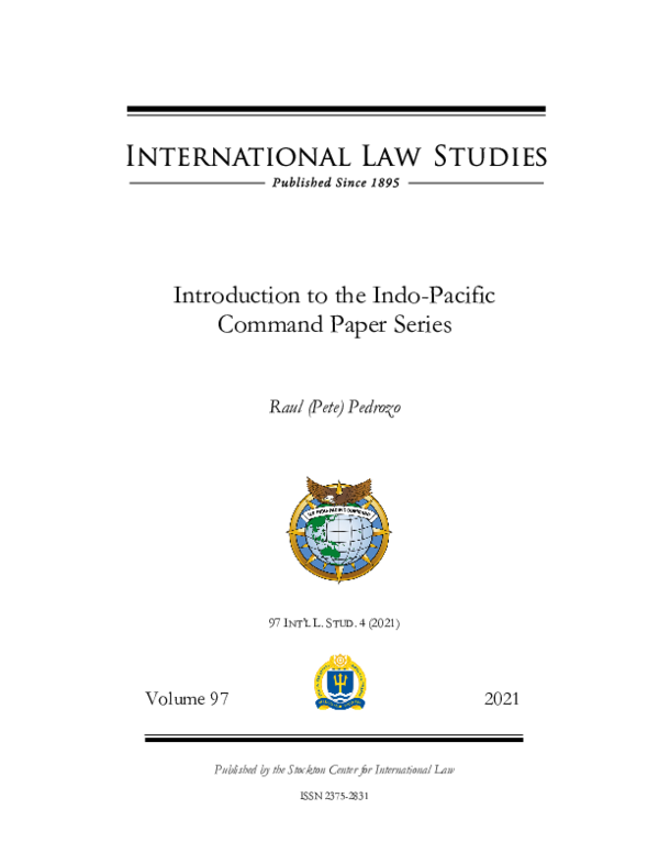 (PDF) Introduction to the Indo-Pacific Command Paper Series
