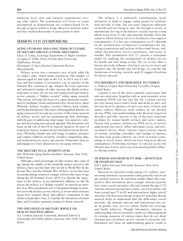 (PDF) Vulnerability and Resilience to Combat