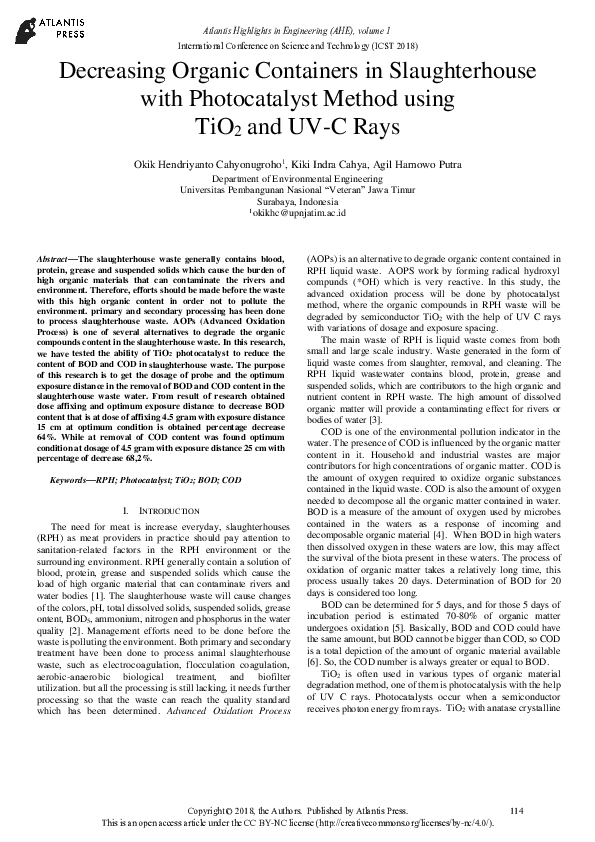 (PDF) Decreasing Organic Containers in Slaughterhouse with ...