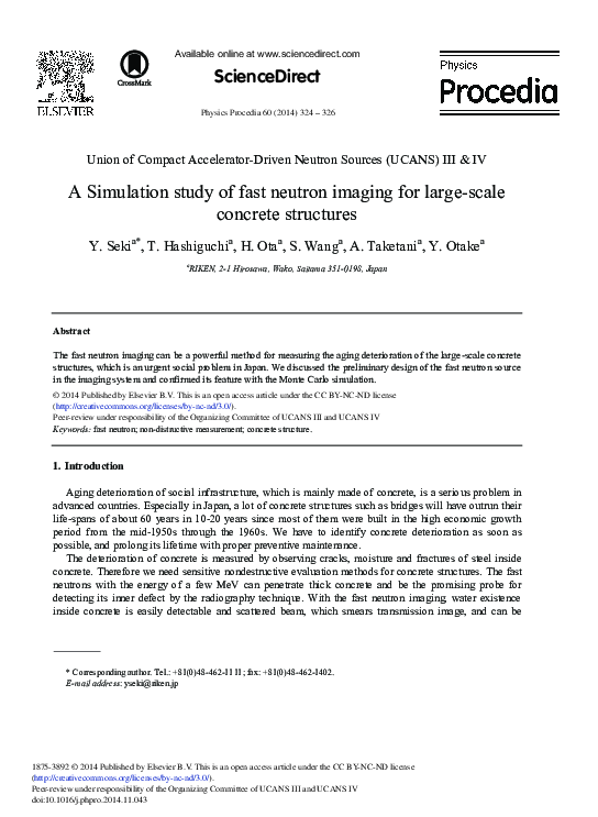 (PDF) A Simulation Study of Fast Neutron Imaging for Large-scale ...