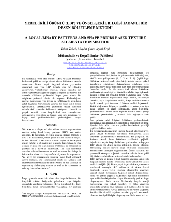 (PDF) A Local Binary Patterns and Shape Priors Based Texture ...