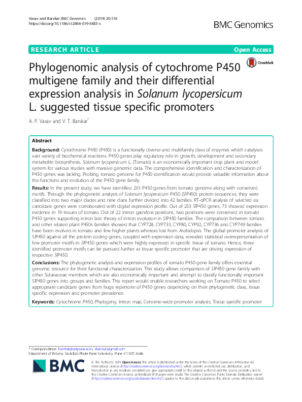 (PDF) Phylogenomic analysis of cytochrome P450 multigene family and ...