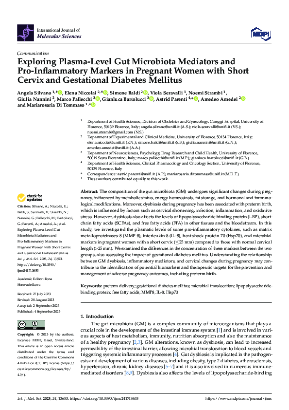 (PDF) Exploring PlasmaLevel Gut Microbiota Mediators and Pro