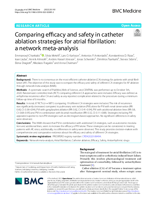 (PDF) Comparing efficacy and safety in catheter ablation strategies for ...