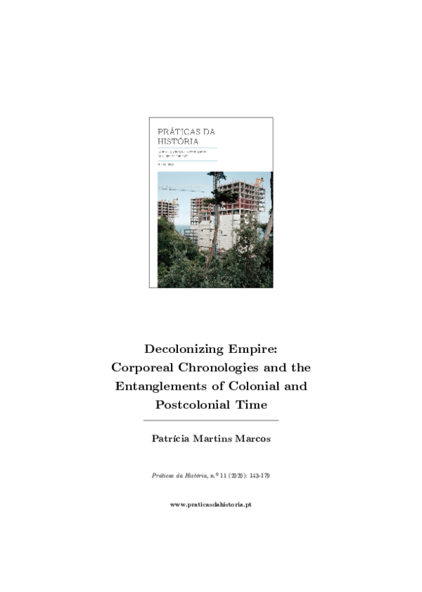(PDF) Decolonizing Empire: Corporeal Chronologies and the Entanglements ...