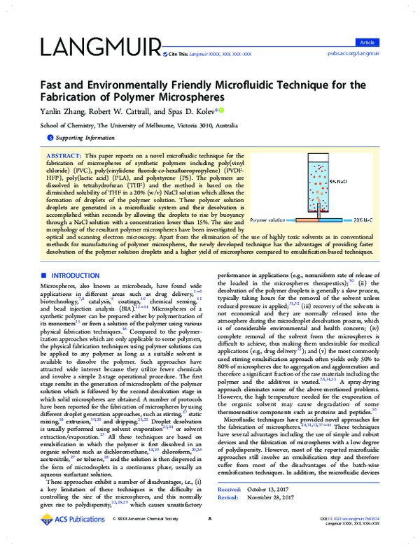 (PDF) Fast and Environmentally Friendly Microfluidic Technique for the ...