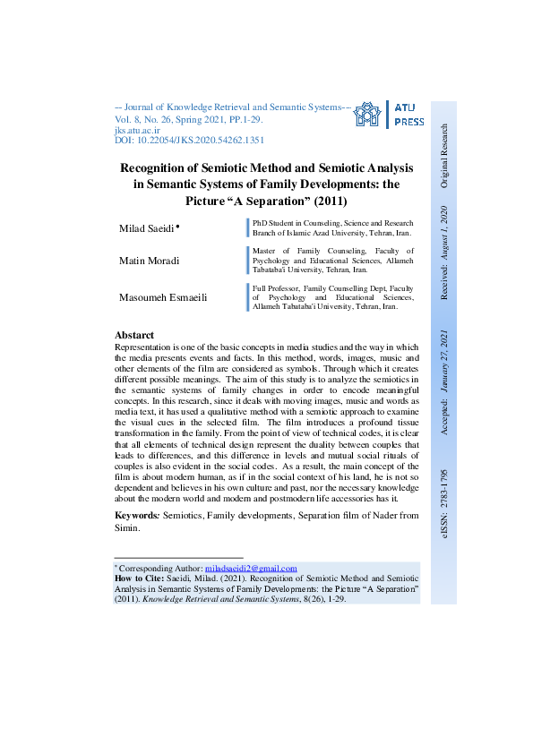 (PDF) Recognition of Semiotic Method and Semiotic Analysis in Semantic ...