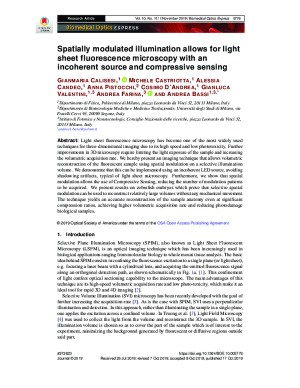 (PDF) Spatially modulated illumination allows for light sheet ...