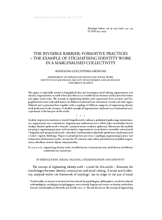 (PDF) The Invisible Barrier: Formative Practices – The Example of ...